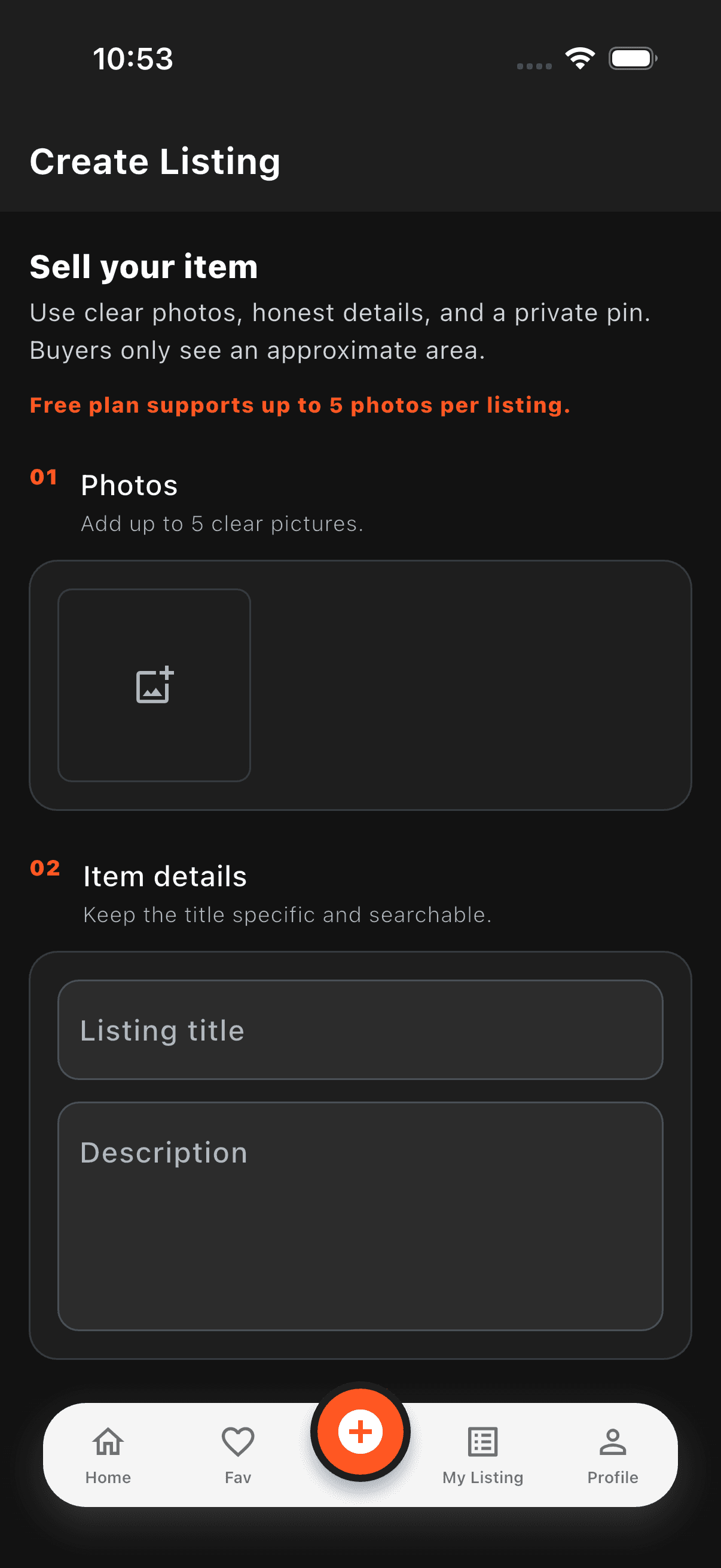 Create a listing preview