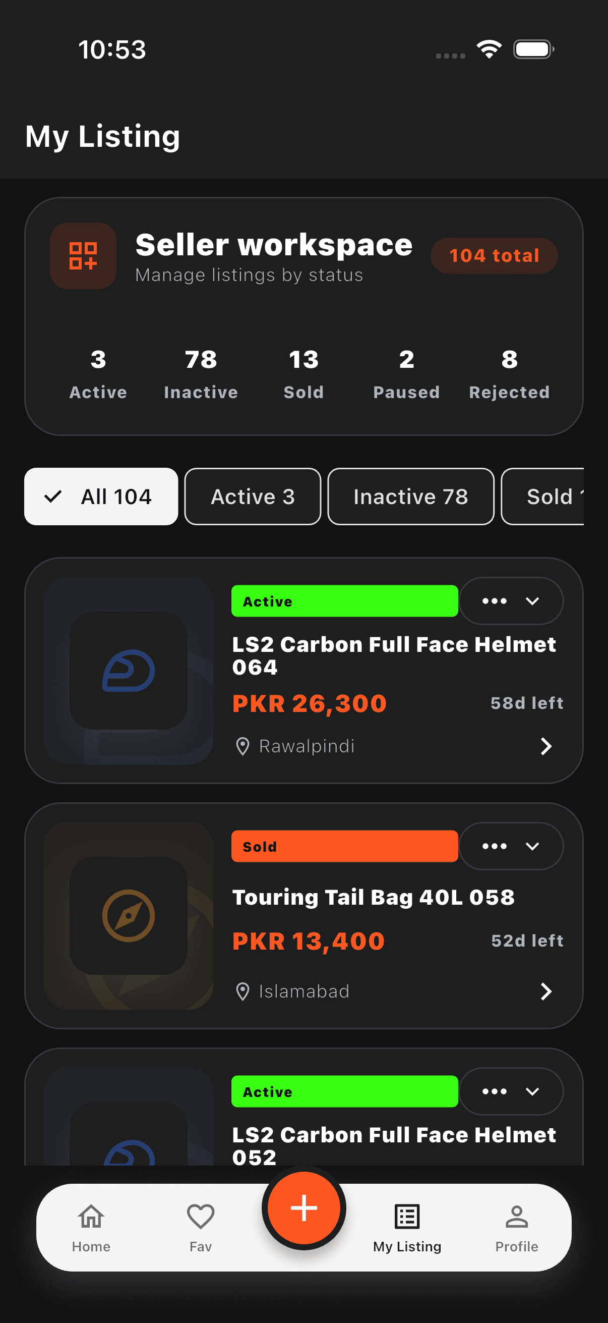 Manage inventory preview